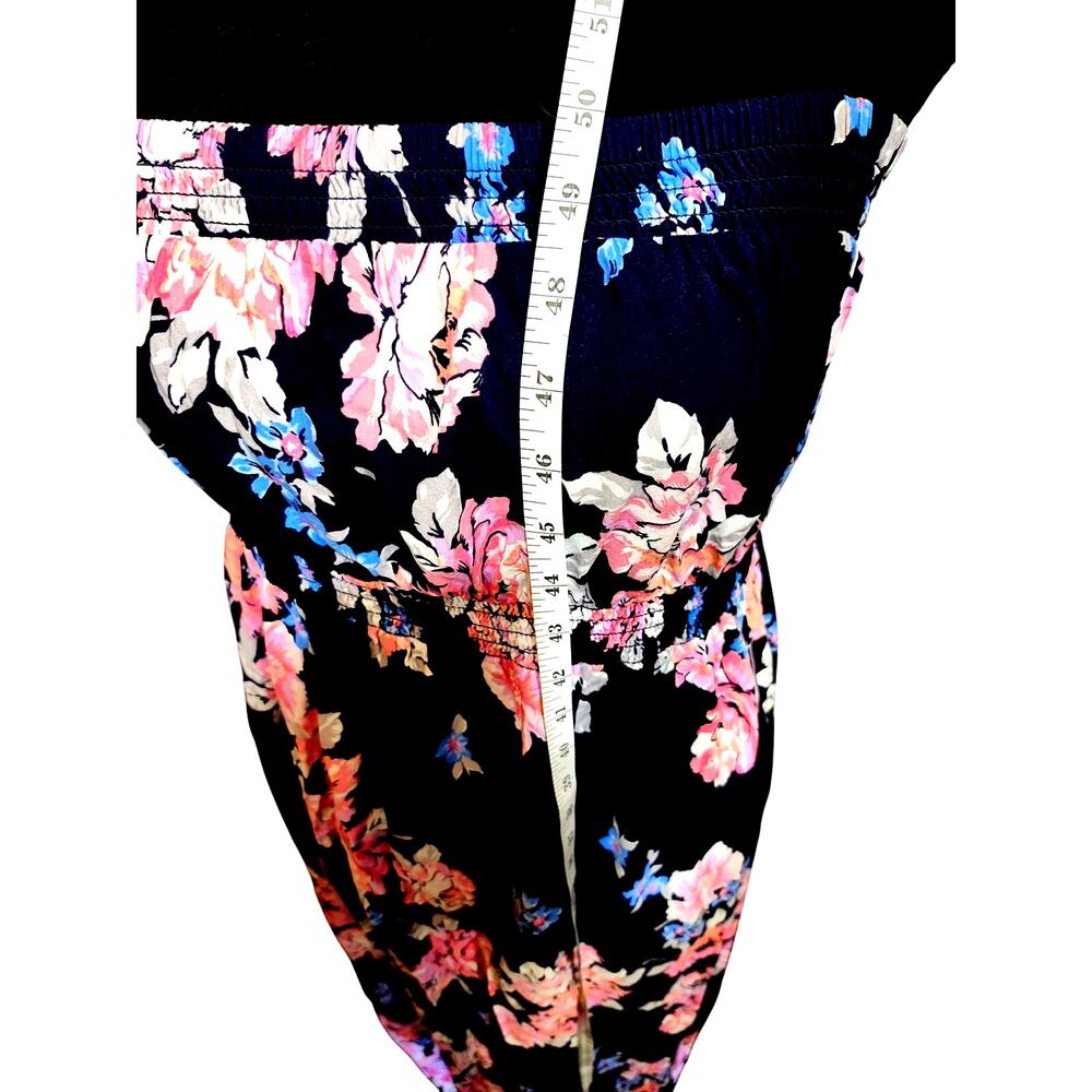 Old Navy Maternity Tube Maxi Dress Size XL Floral Smocked Boho Cottage Tropical - Picture 8 of 9